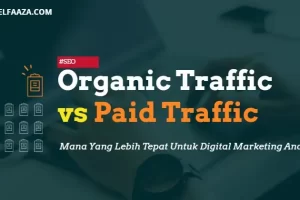 lalu lintas organik vs berbayar