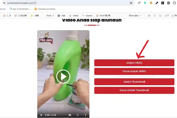 download video pinterest hd
