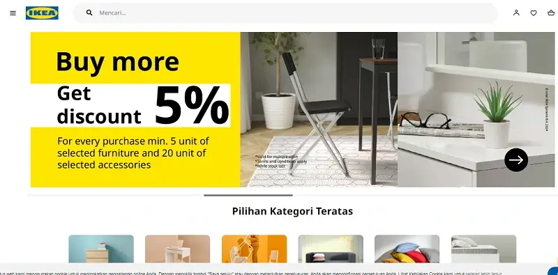 contoh website toko online