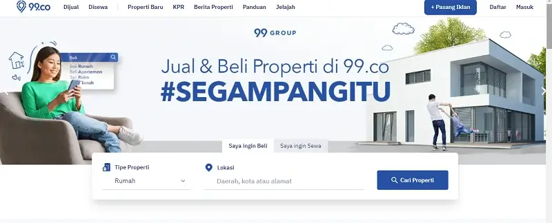 contoh website property